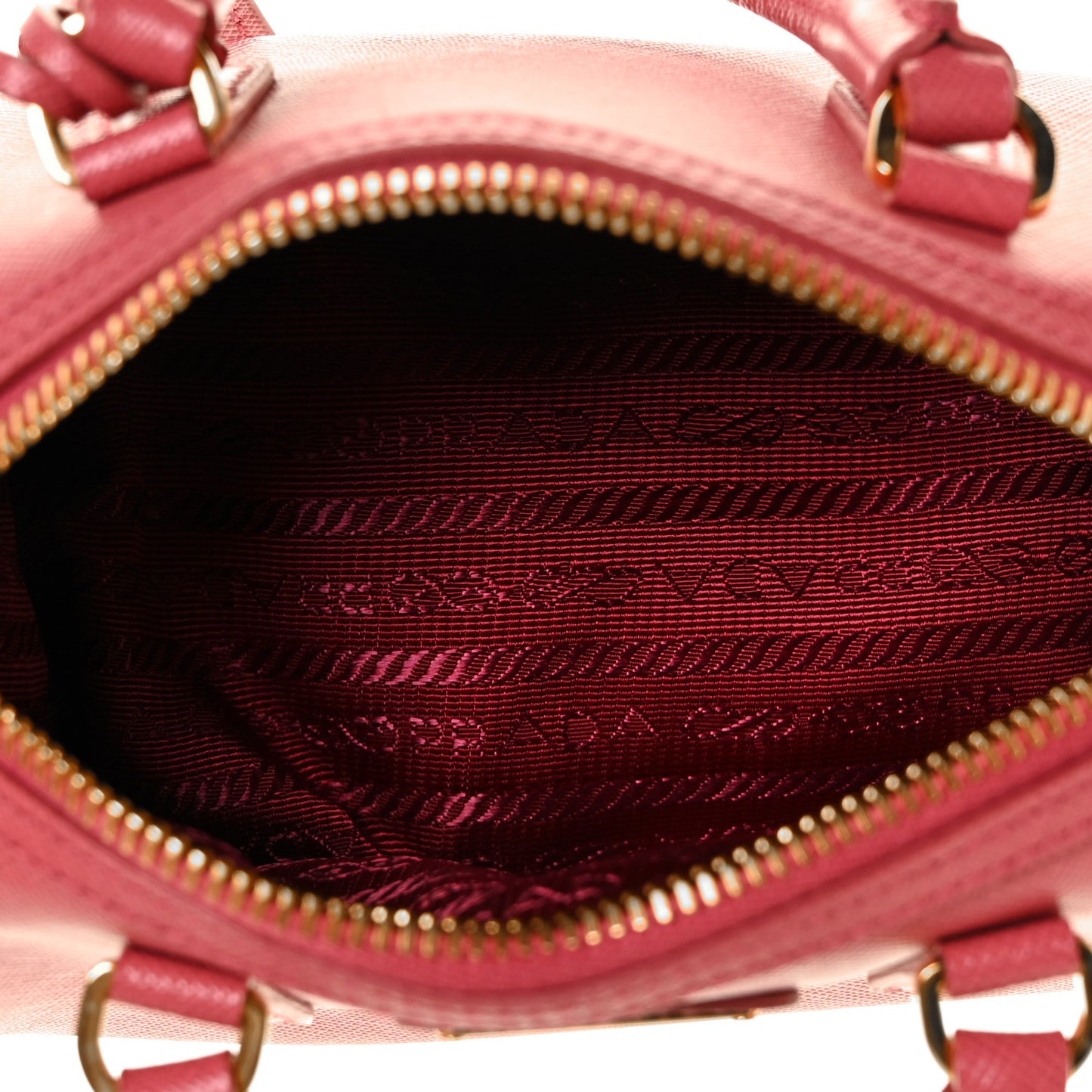 Saffiano Lux Mini Convertible Bowler Fuoco