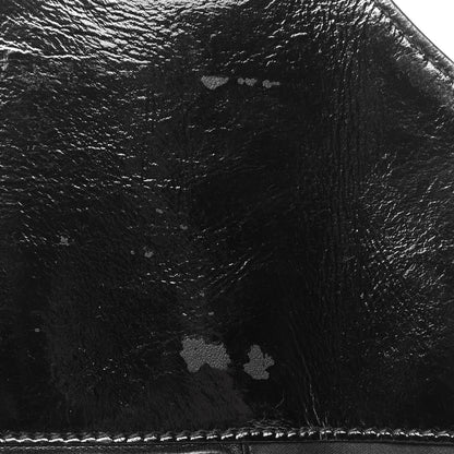 Saint Laurent Patent Crocodile Embossed Tribute Tote Black 12 of 13