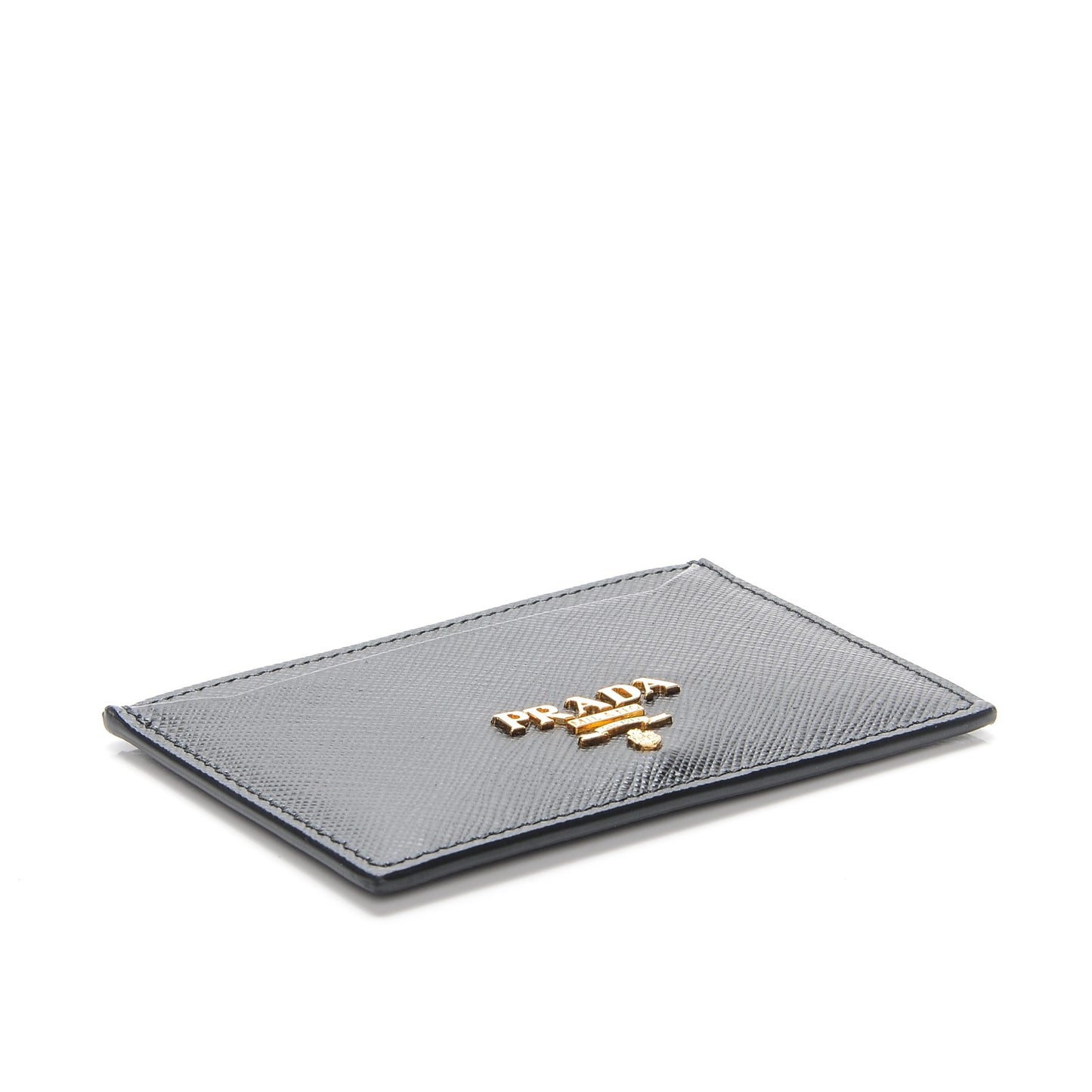 Saffiano Metal Card Case Black