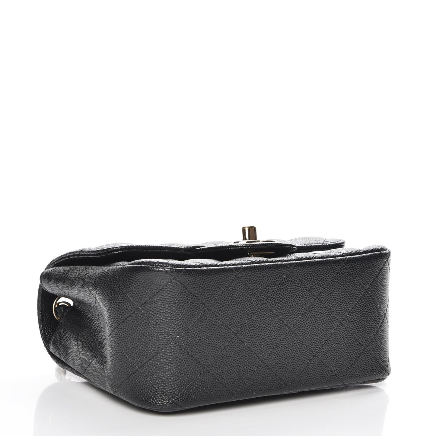 Caviar Quilted Mini Square Flap Black