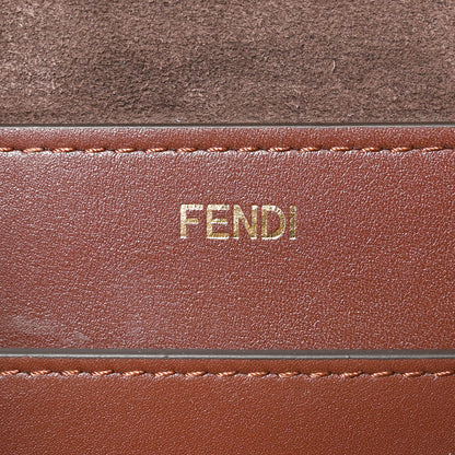 Fendi Vitello Large Soft Peekaboo Crosta Mogano 6 of 10