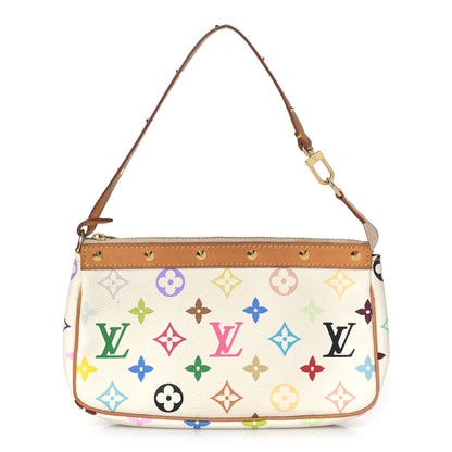 Louis Vuitton Monogram Multicolor Pochette Accessories White 1 of 9