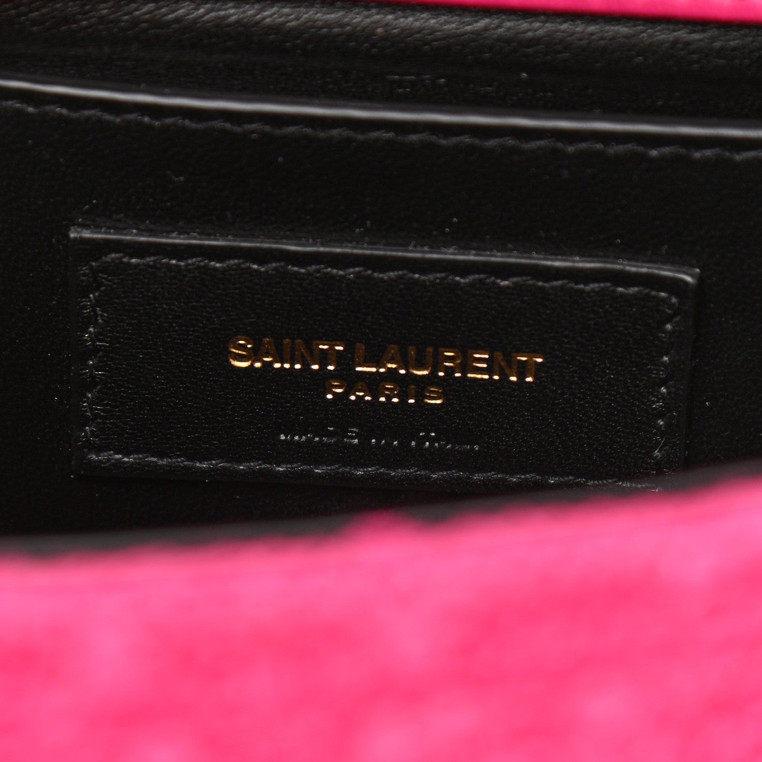 Saint Laurent Boucle Tweed Patchwork Monogram Medium Jamie Baguette Magenta 6 of 11