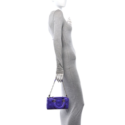 Christian Dior Lambskin Cannage Small Lady D-Joy Purple 2 of 10