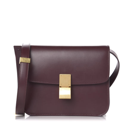 Celine Box Calfskin Teen Classic Box Flap Bag Burgundy 1 of 11