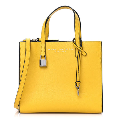 Marc Jacobs Grained Calfskin Mini Grind Tote Yellow 1 of 9