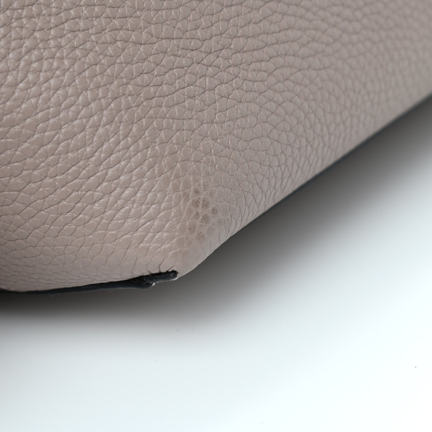 Grained Calfskin Small Rockstud Shoulder Tote Poudre
