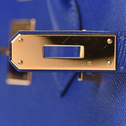 Hermes Epsom Birkin 30 Bleu Electrique 30 of 37