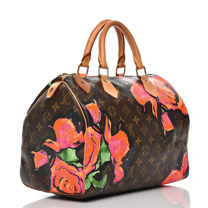 Louis Vuitton Monogram Roses Speedy 30 3 of 13