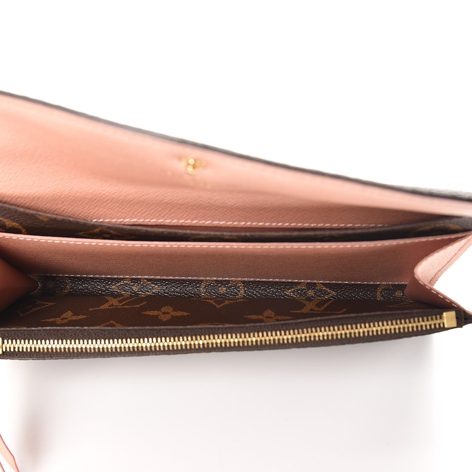 Louis Vuitton Monogram Emilie Wallet Rose Nacre 5 of 6