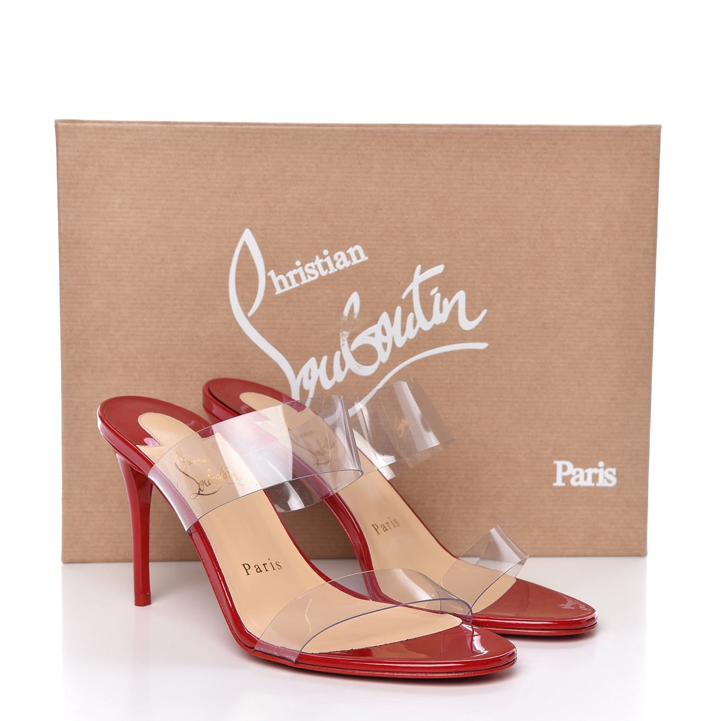 Patent PVC Just Nothing 85 Slide Sandals 36.5 Red