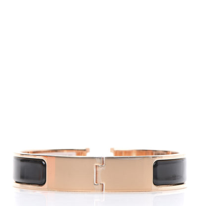 Hermes Enamel Narrow Clic Clac H Bracelet PM Black 3 of 6