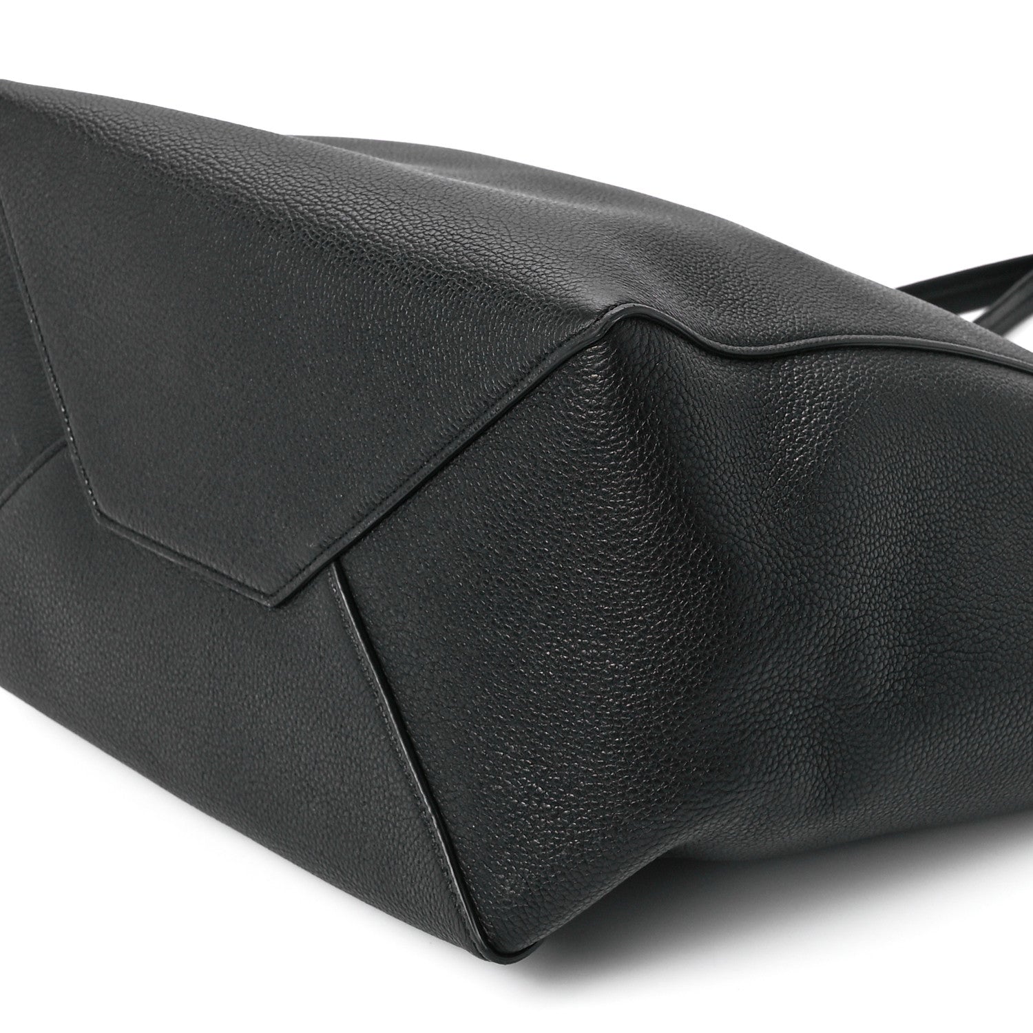 Celine Soft Grained Calfskin Small Belt Cabas Phantom Black 11 of 11