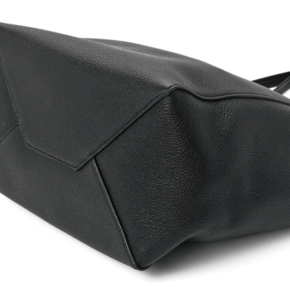 Celine Soft Grained Calfskin Small Belt Cabas Phantom Black 11 of 11