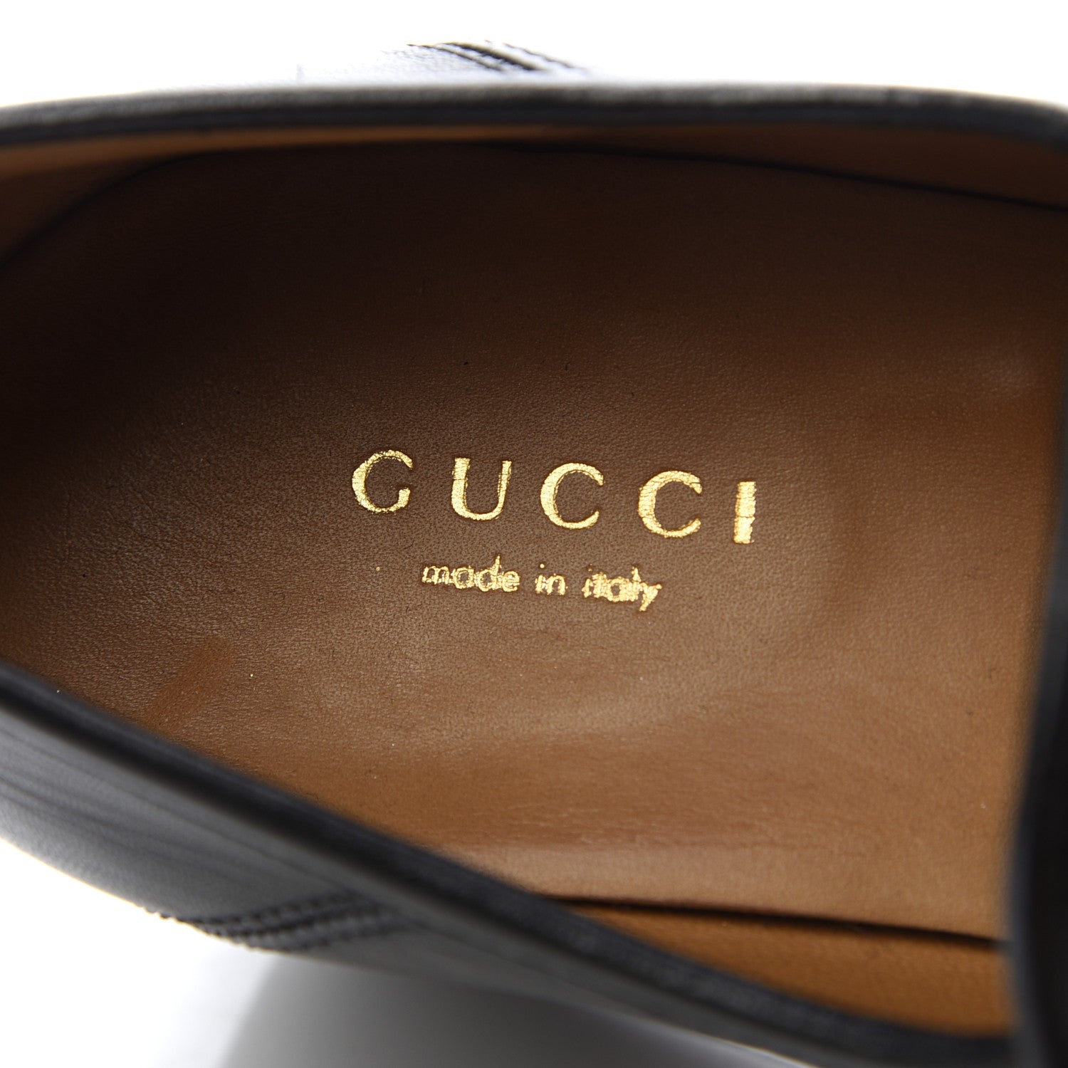 Gucci Malaga Kid Horsebit Loafer Pumps 36.5 Black 6 of 13