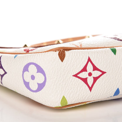 Louis Vuitton Monogram Multicolor Pochette Accessories White 9 of 10