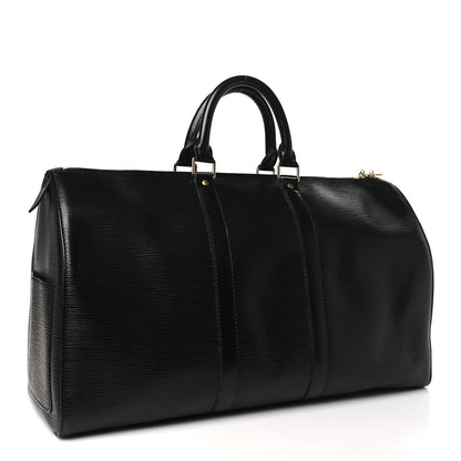 Louis Vuitton Epi Keepall 45 Black 2 of 8