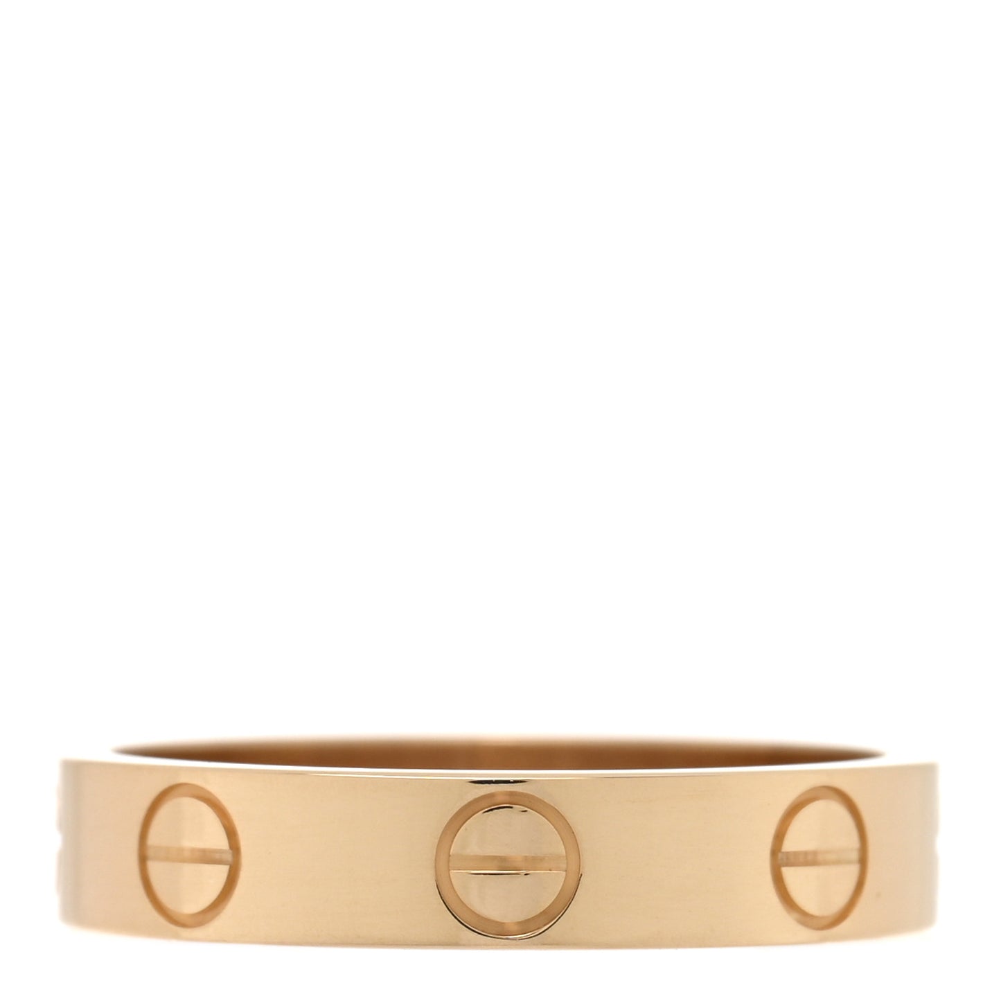 18K Yellow Gold 3.5mm LOVE Wedding Band Ring 50 5.25