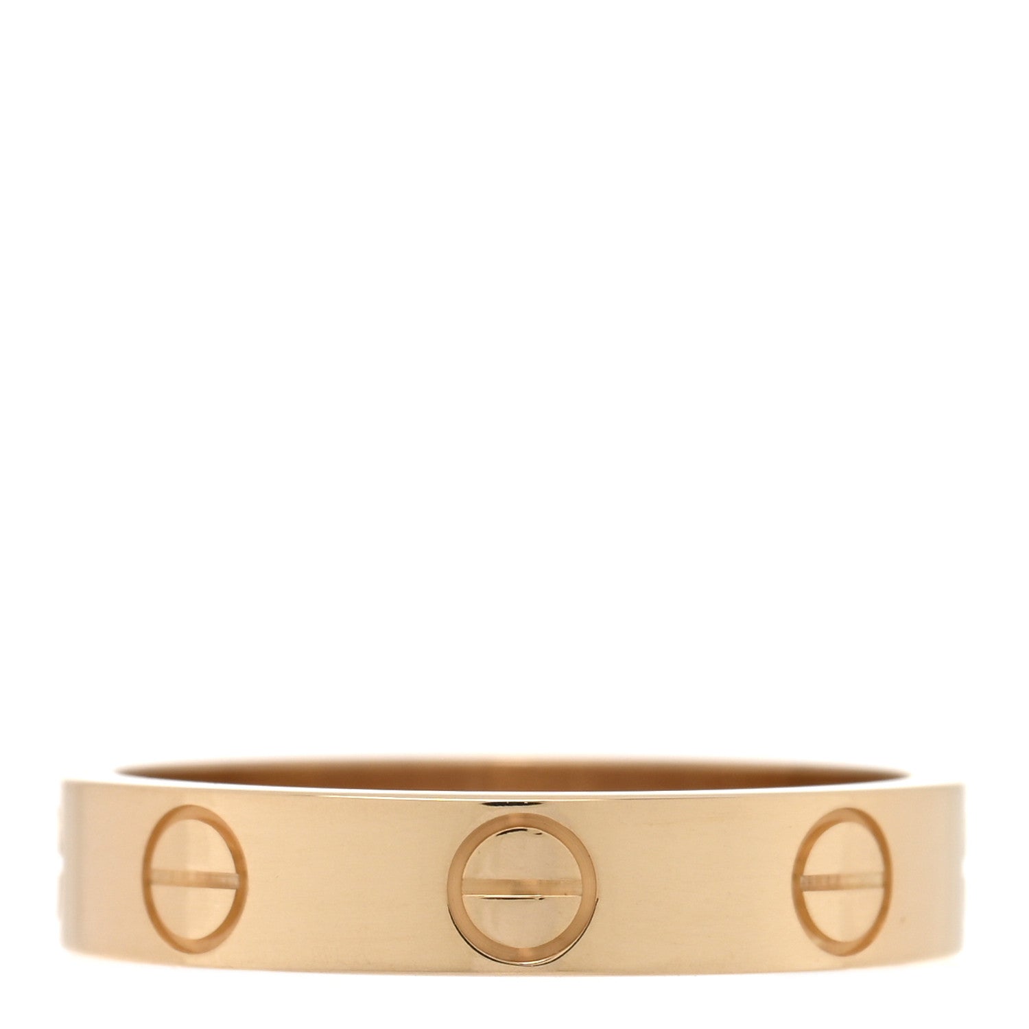 Cartier 18K Yellow Gold 3.5mm LOVE Wedding Band Ring 50 5.25 3 of 5