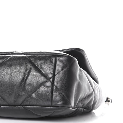 Chanel Goatskin Quilted Large 19 Flap Black 7 of 10