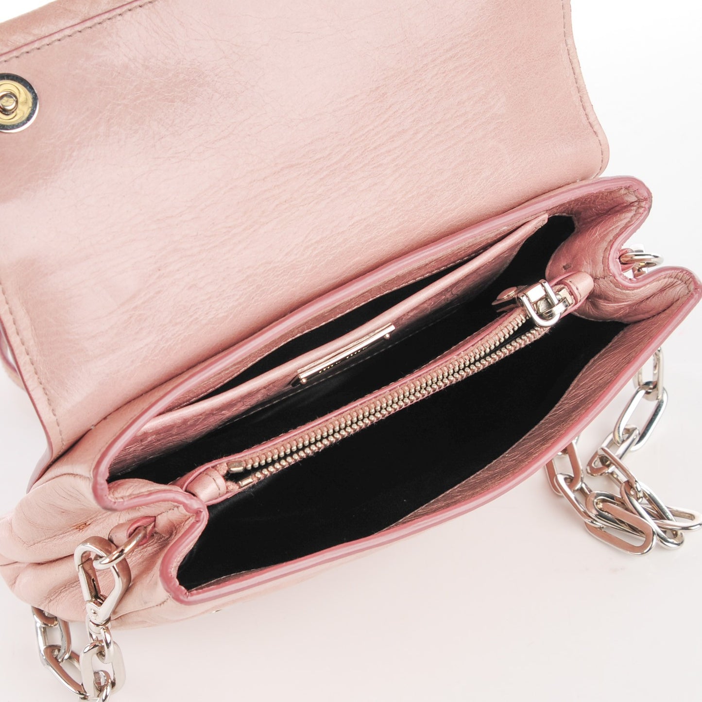 Vitello Shine Crossbody Bag Mughetto