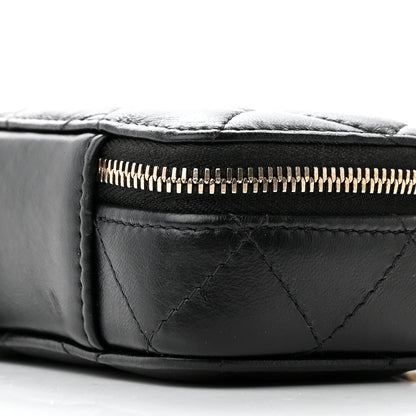 Chanel Lambskin Quilted Mini Lacquered Chain Clutch Black 10 of 11