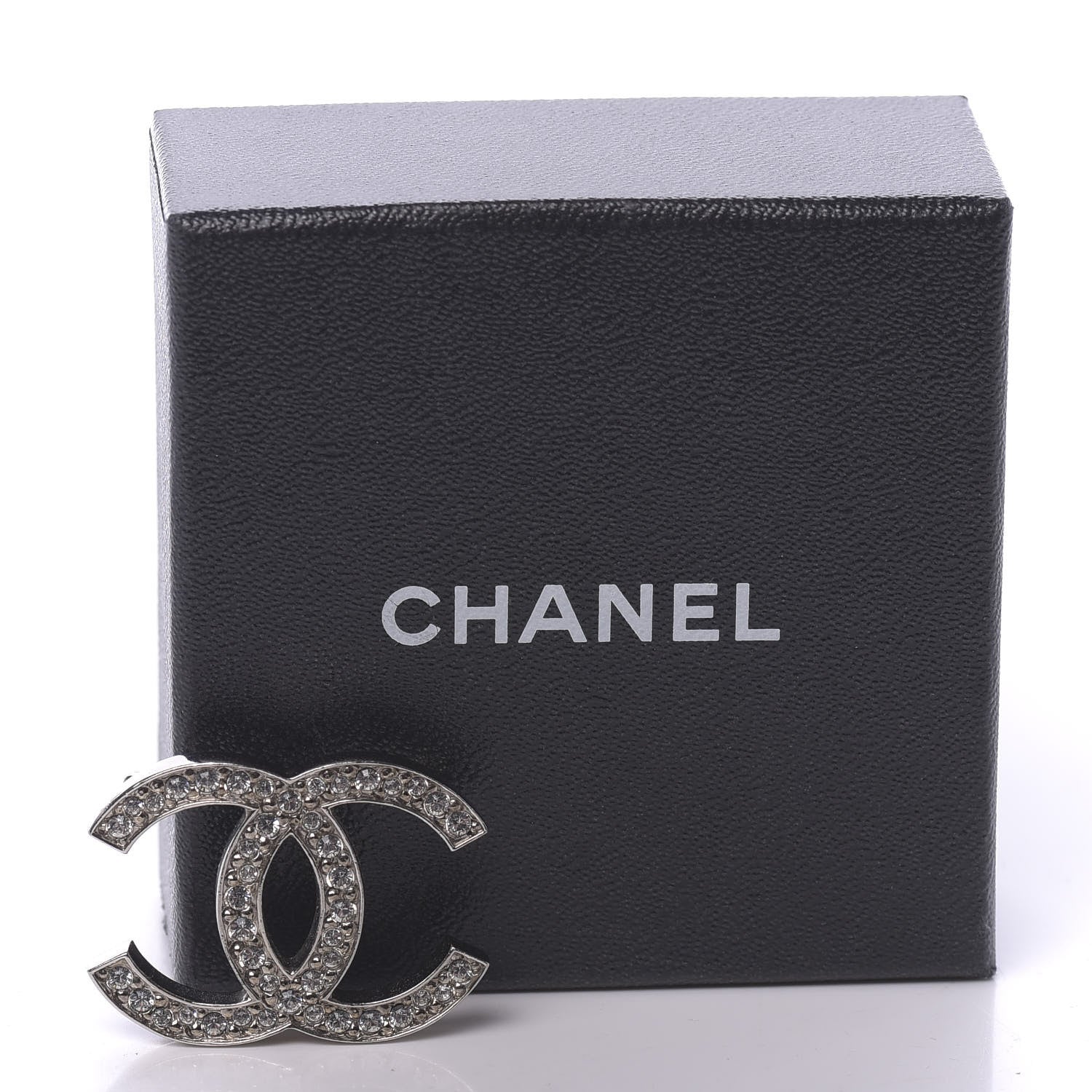 Chanel Crystal Palais Garnier CC Brooch Silver 5 of 5