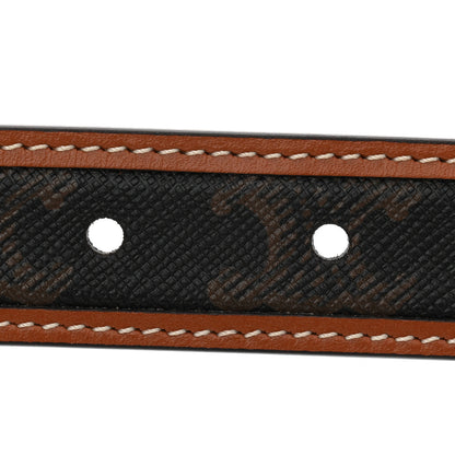 Celine Canvas Calfskin Medium 25mm Triomphe 90 36 Belt Tan 5 of 7