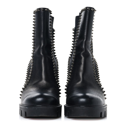 Christian Louboutin Nappa Out Line Spike Lug 100 Boots 41 Black 3 of 8