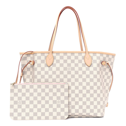 Louis Vuitton Damier Azur Neo Neverfull MM Rose Ballerine 1 of 4