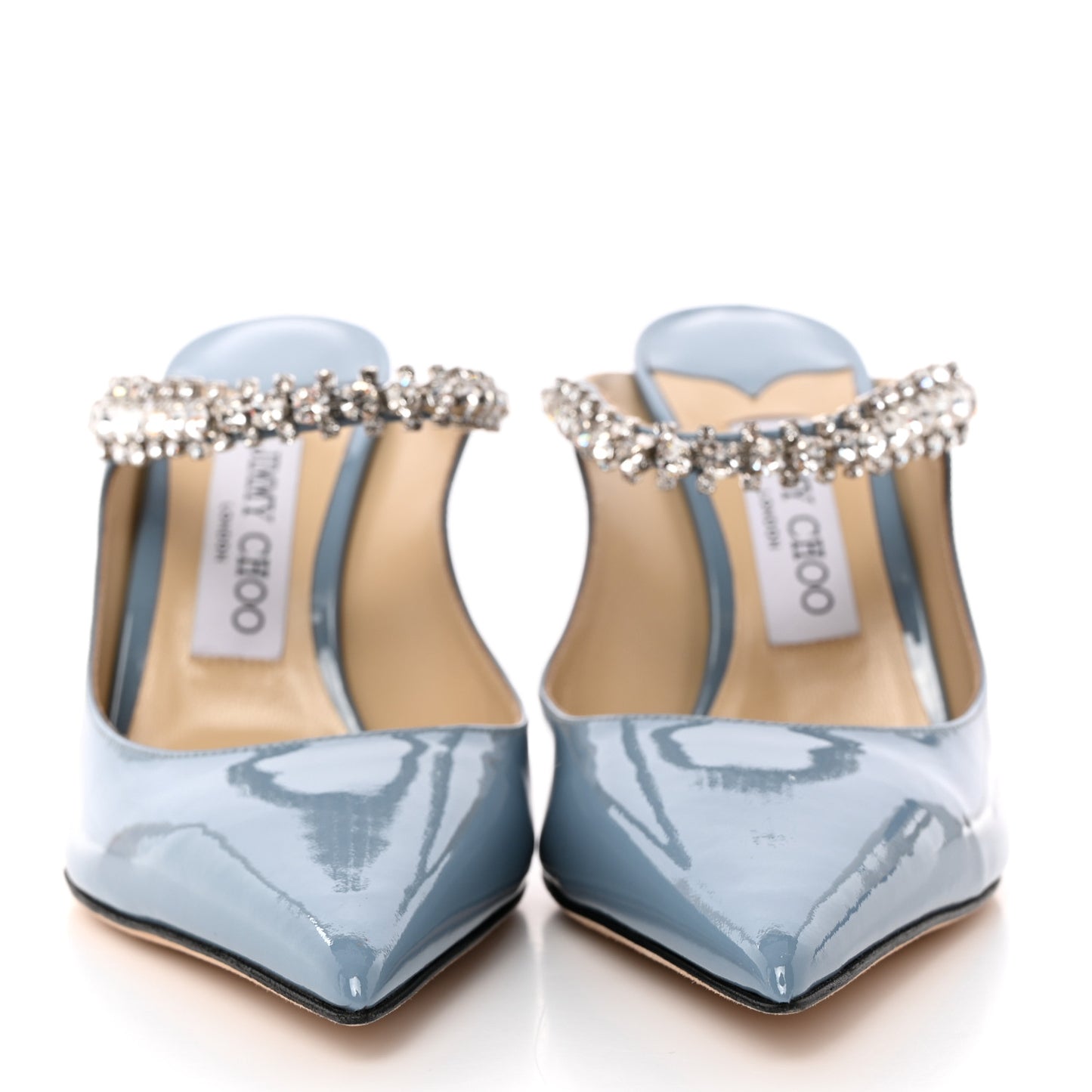 Patent Crystal Bing 100 Pumps 38 Blue