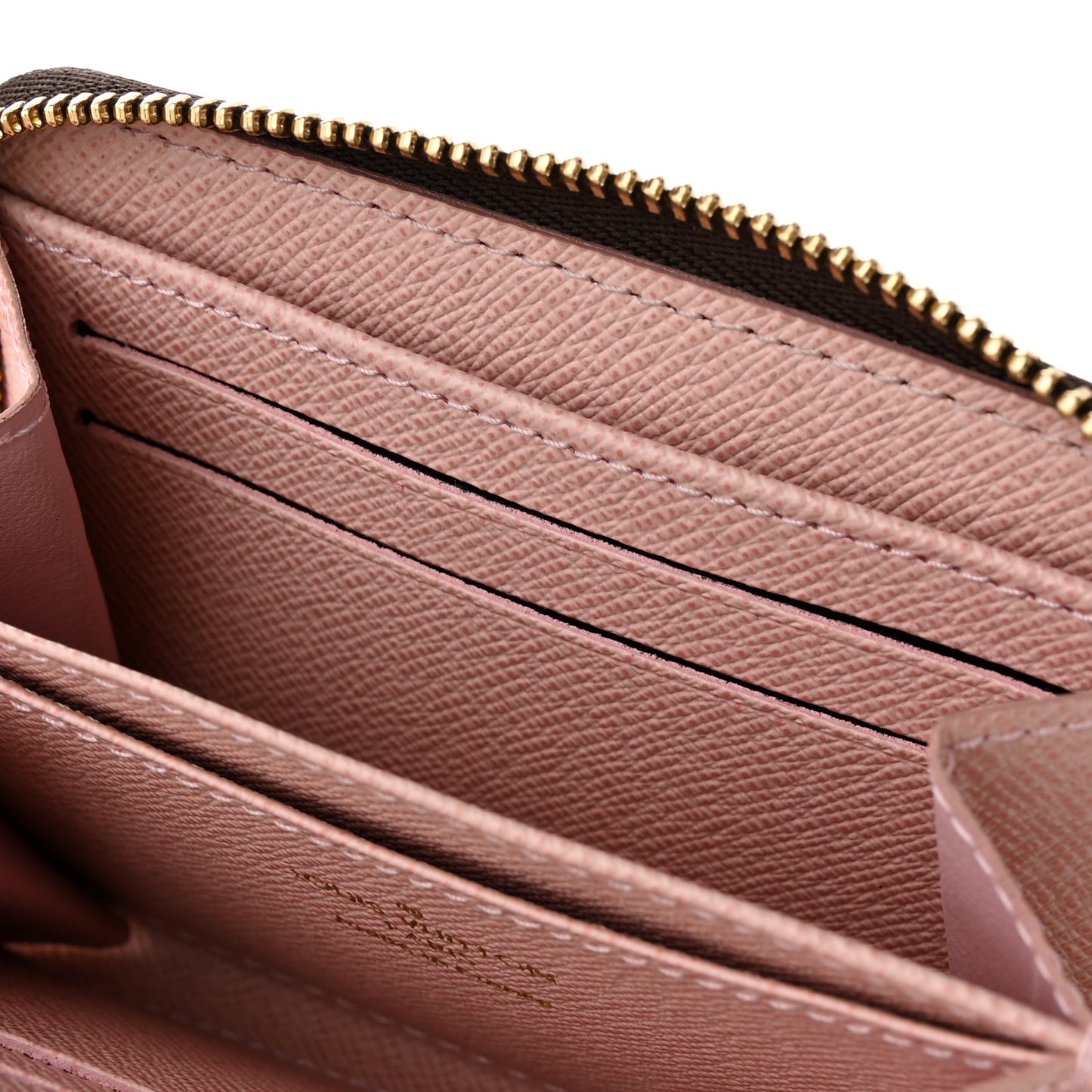 Damier Ebene Zippy Coin Purse Rose Ballerine