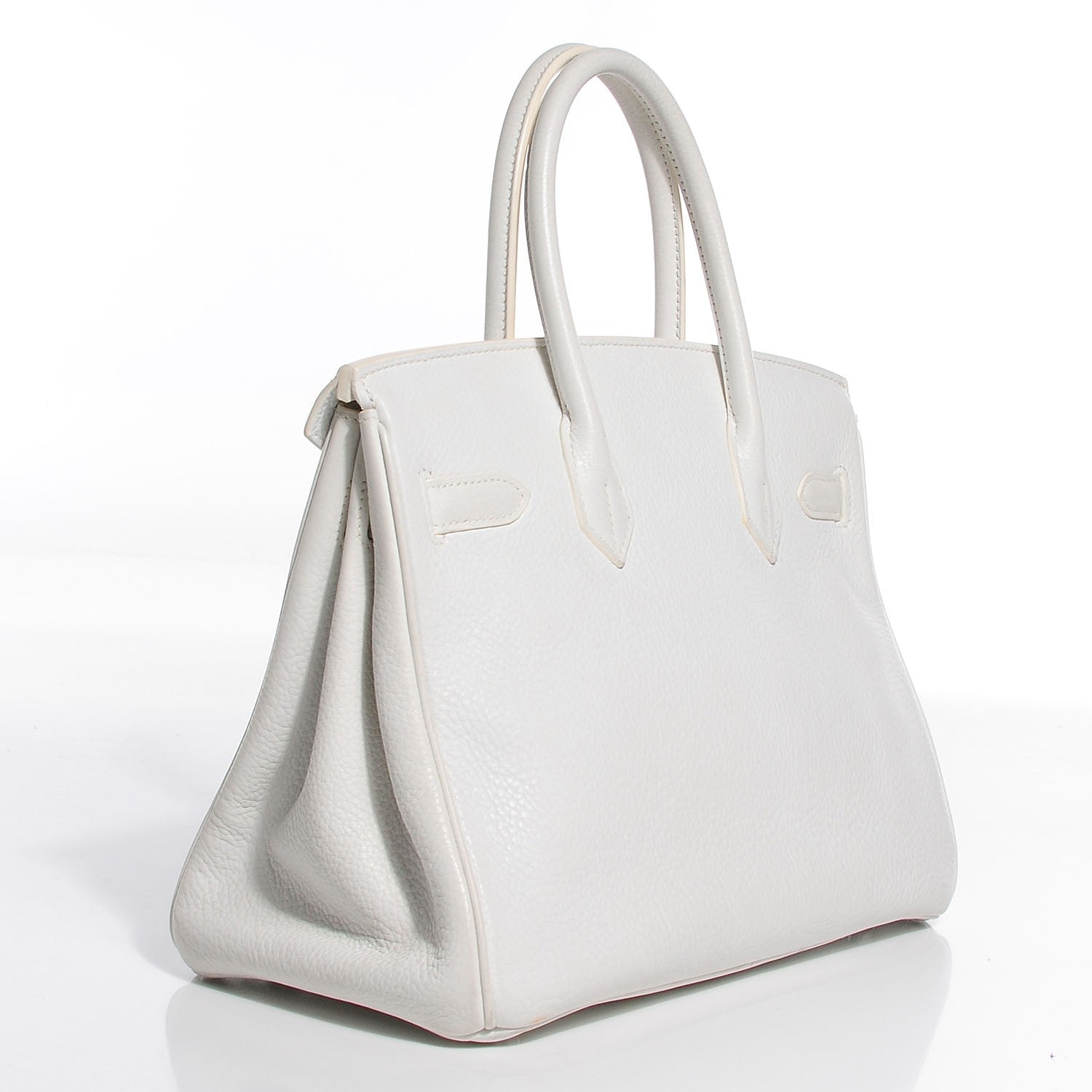 Hermes Taurillon Clemence Birkin 30 White 5 of 28
