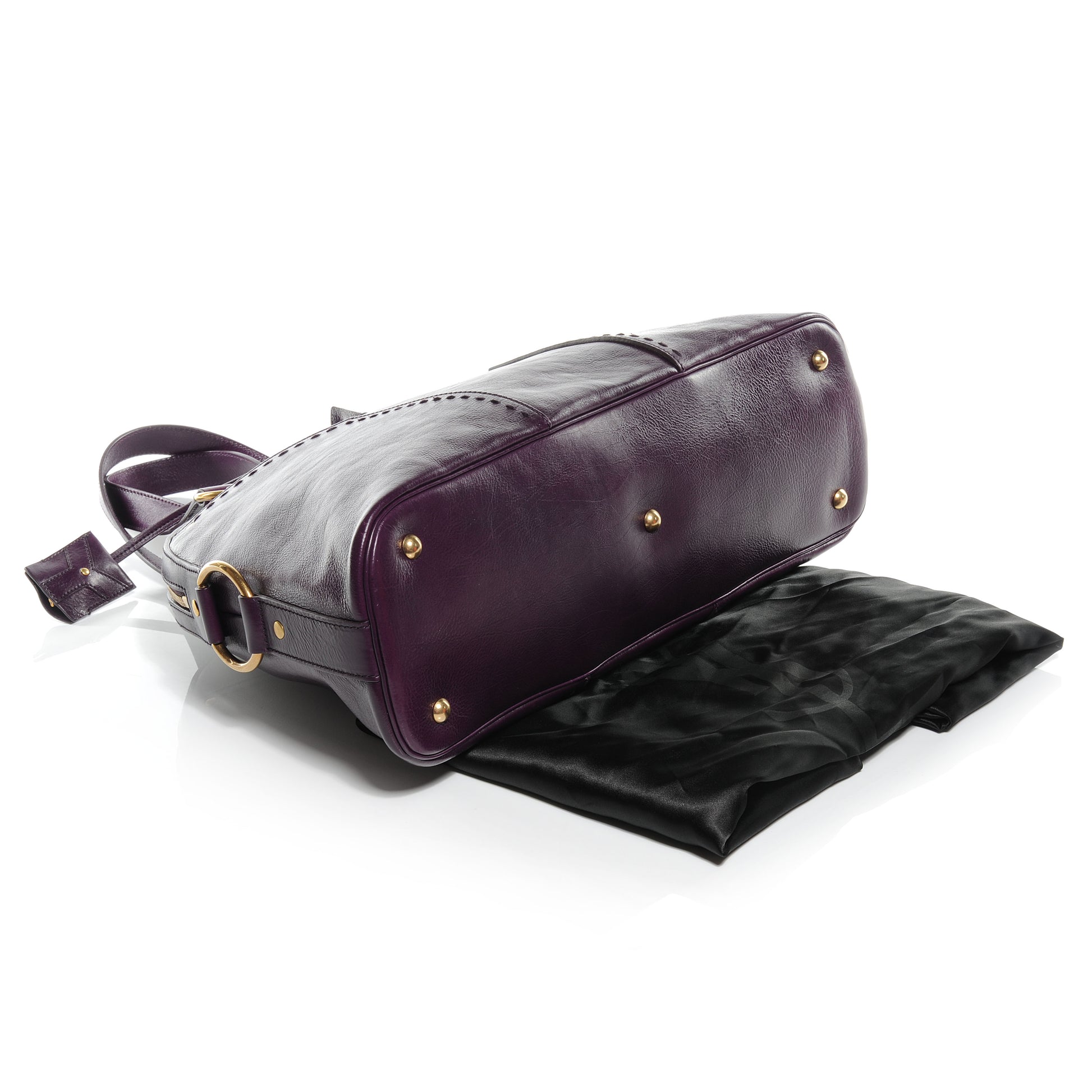 Saint Laurent Leather Large Muse Purple 4 of 7