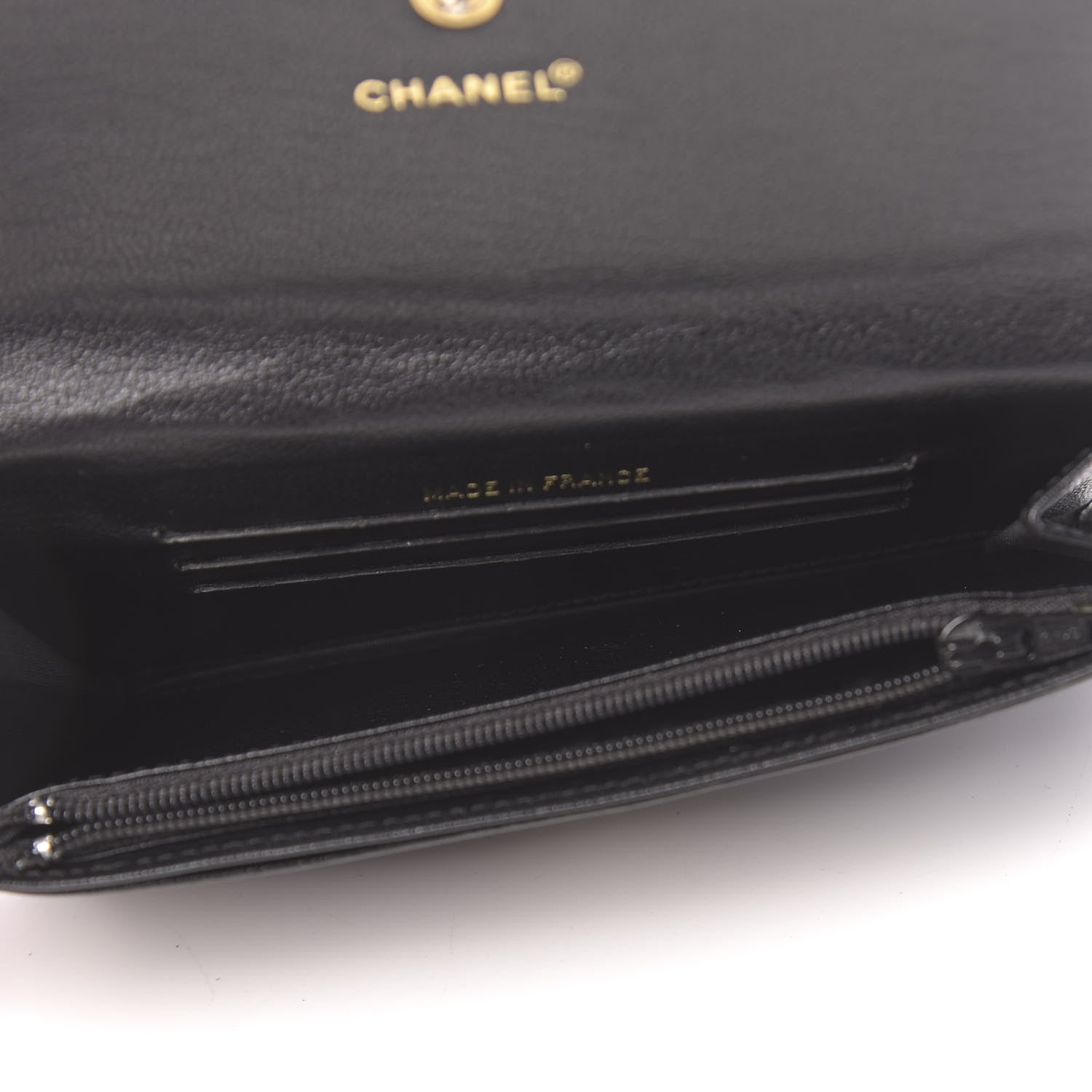 Chanel Goatskin CC Compact Flap Wallet Black 5 of 10