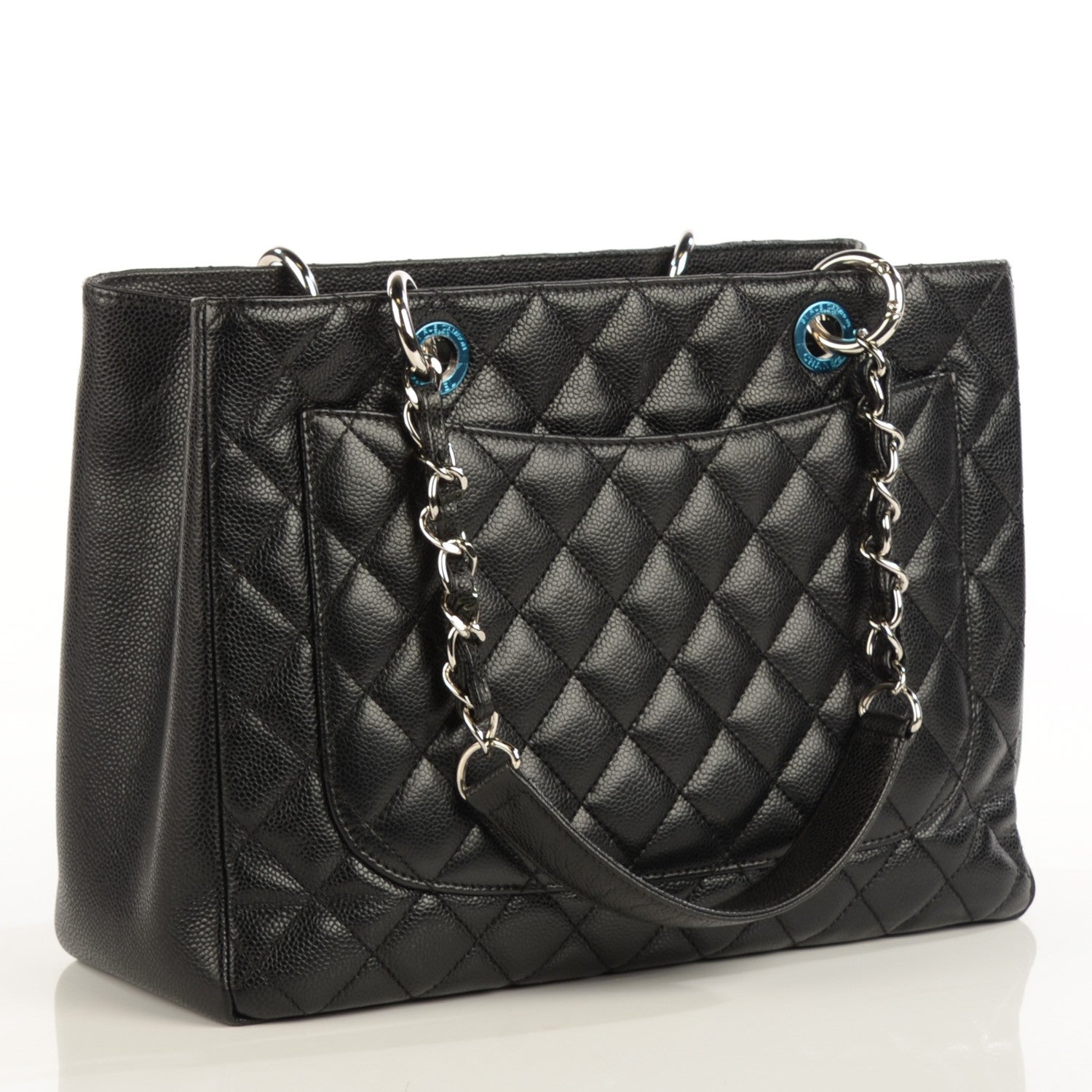 Chanel Caviar Quilted Grand Shopping Tote GST Black 3 of 8