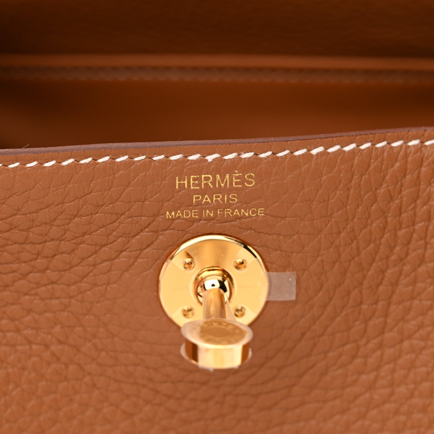 Hermes Taurillon Clemence Mini Lindy 20 Gold 6 of 11