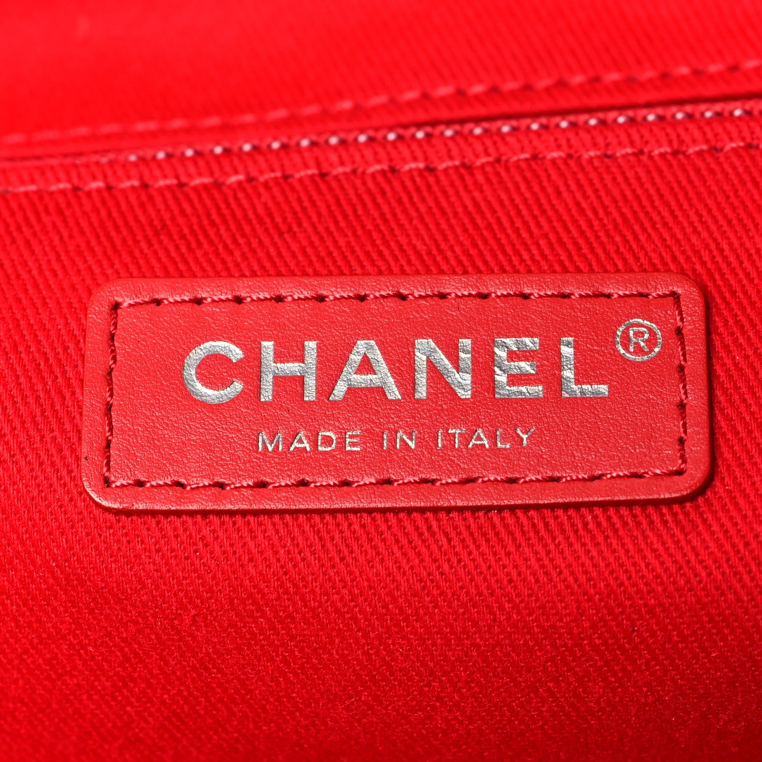 Chanel Canvas Large Double Face Shopping Tote Red 6 of 10