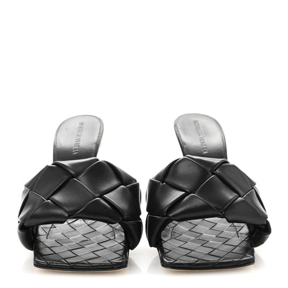 Bottega Veneta Nappa Maxi Intrecciato Lido Mule Sandals 38 Black 3 of 9