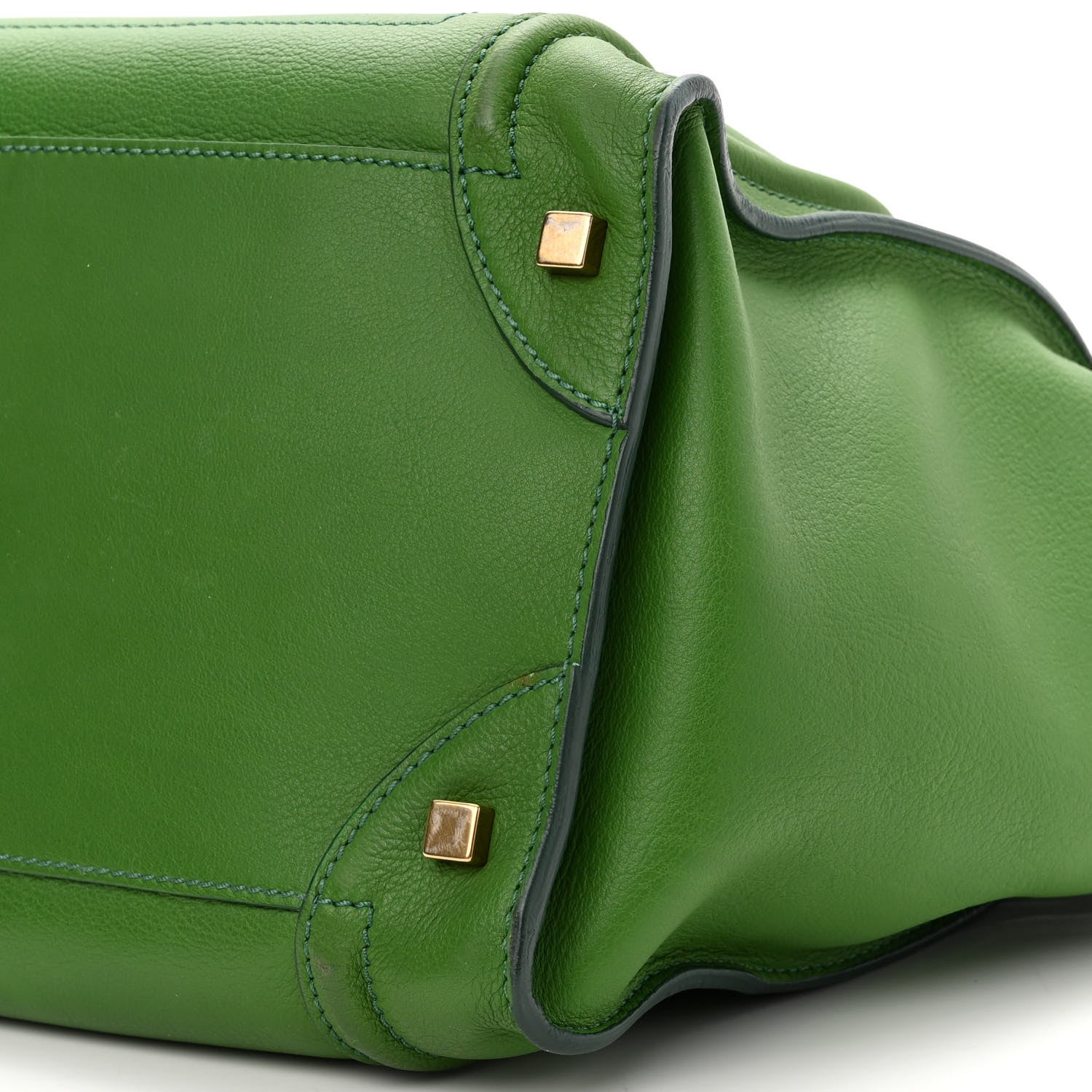 Celine Supple Calfskin Medium Phantom Luggage Green 10 of 10