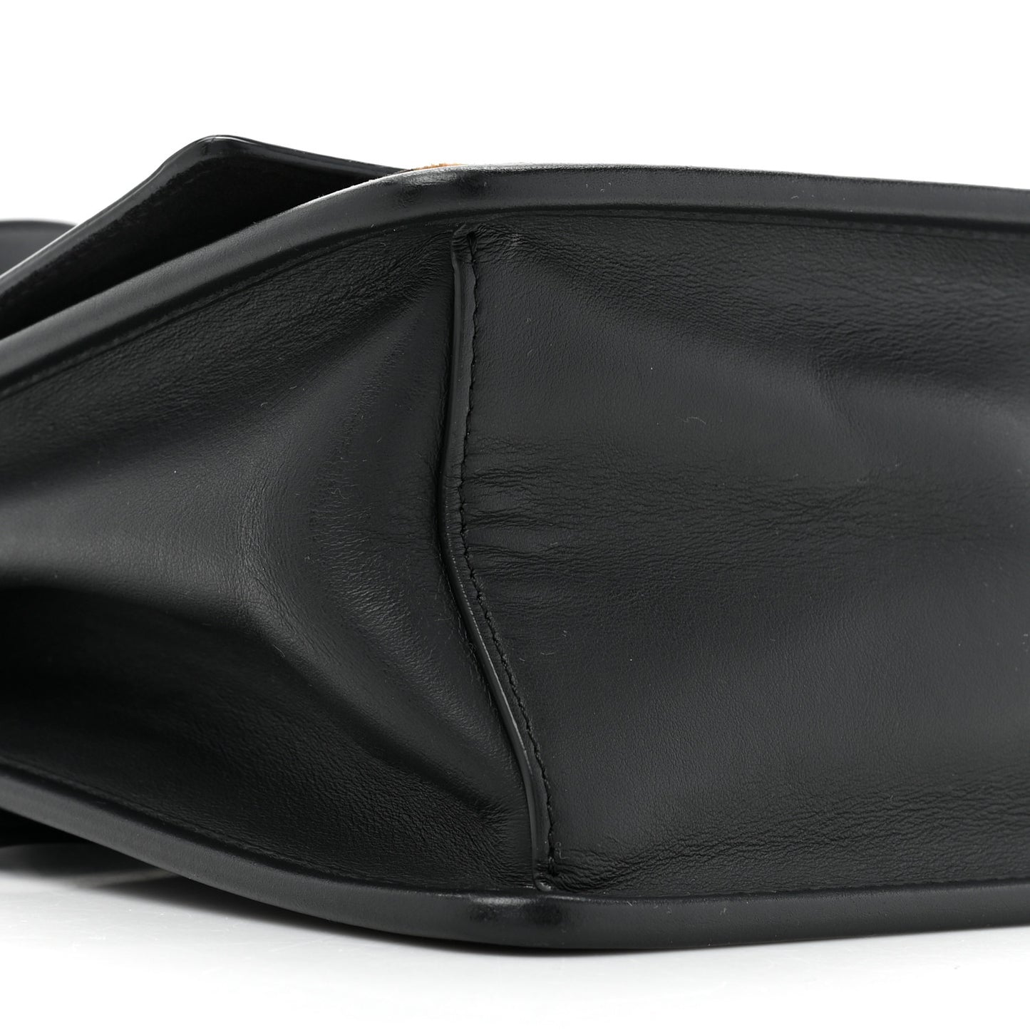 Vitello Century Velvet F is Fendi FF Kan I Shoulder Bag Black Tobacco