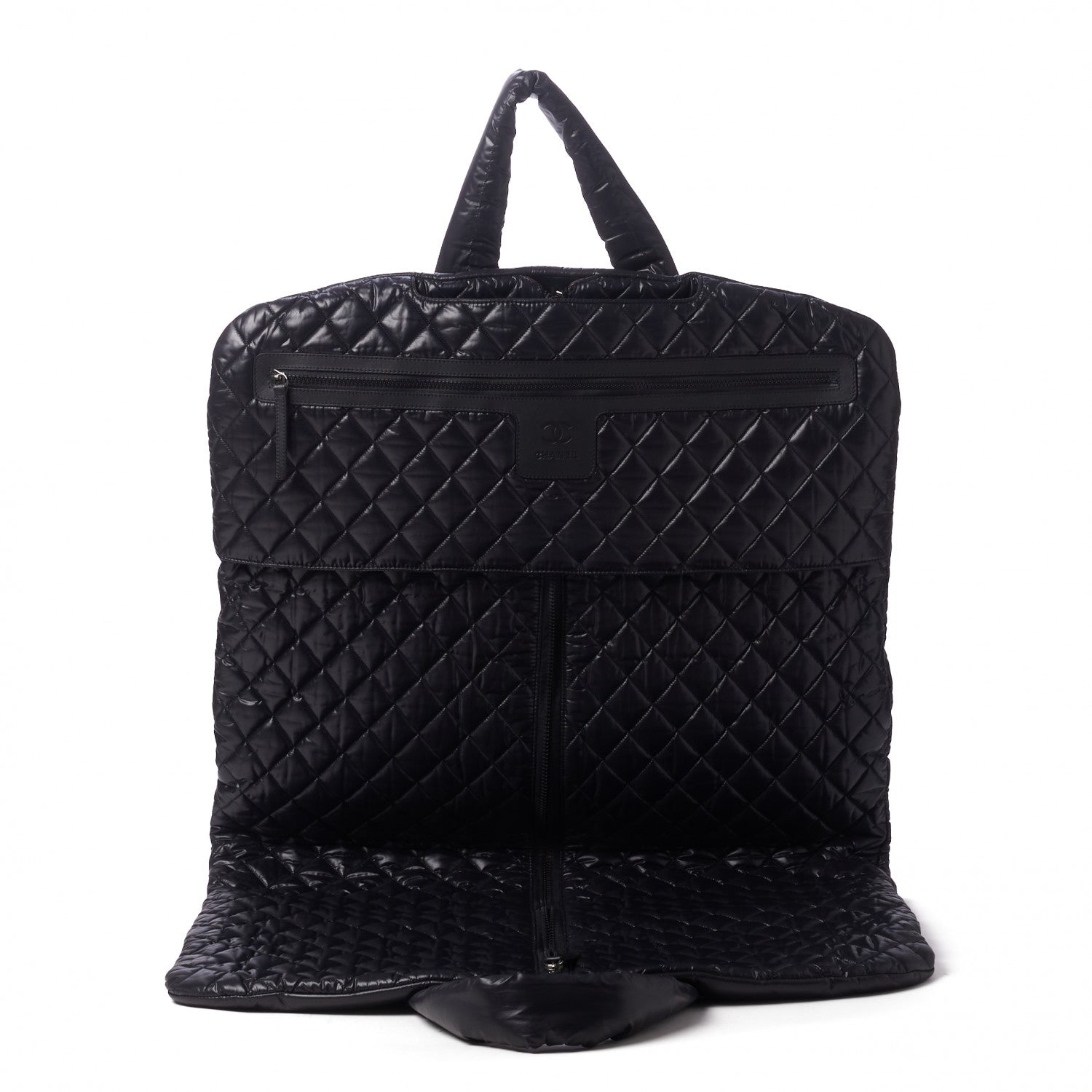 Chanel Nylon Quilted Coco Cocoon Garment Cover Black 6 of 10