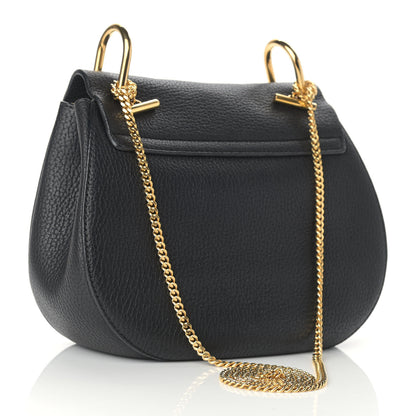Chloe Grained Lambskin Mini Drew Shoulder Bag Black 3 of 13