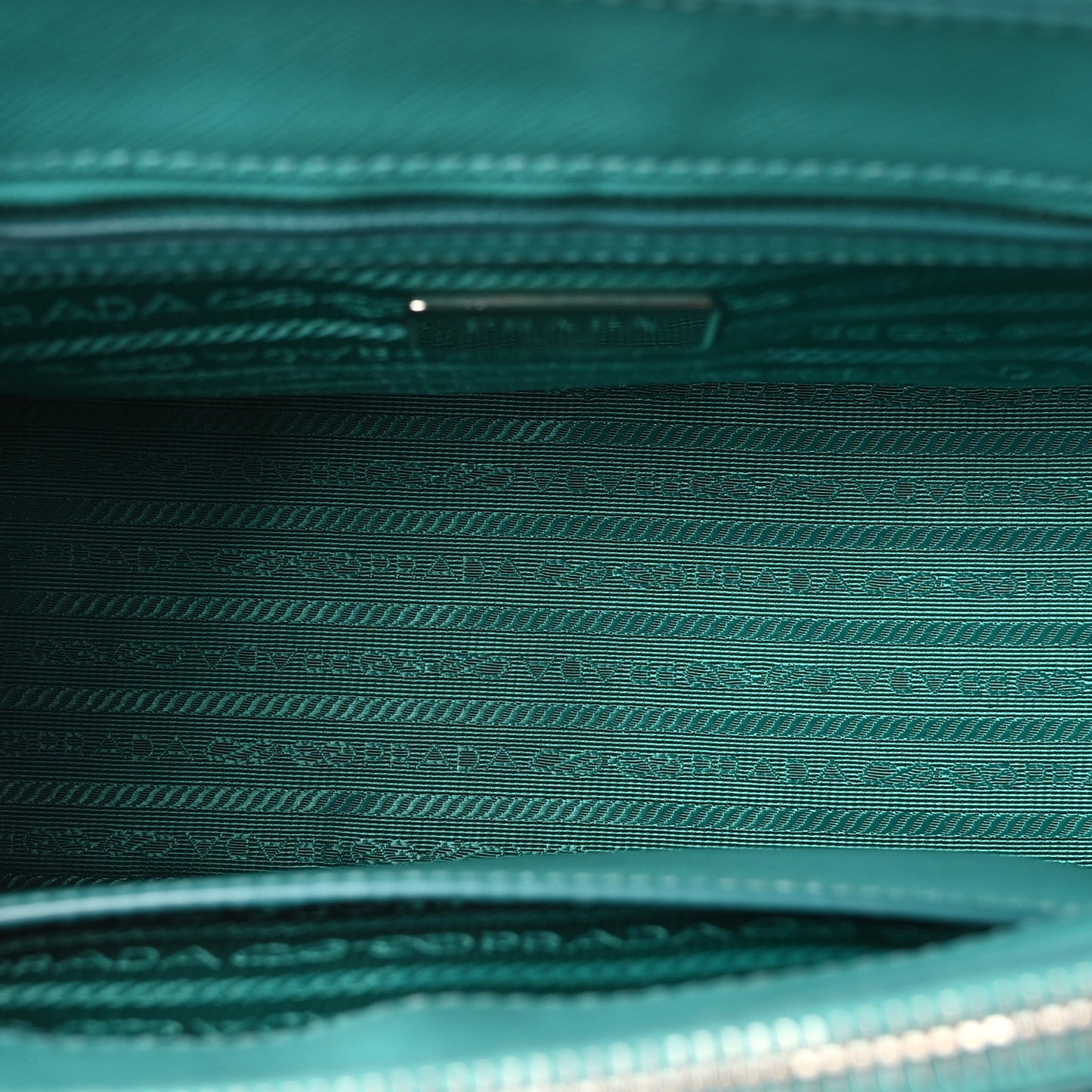 Saffiano Lux Galleria Small Double Zip Tote Turchese