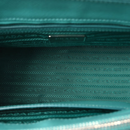 Prada Saffiano Lux Galleria Small Double Zip Tote Turchese 5 of 9