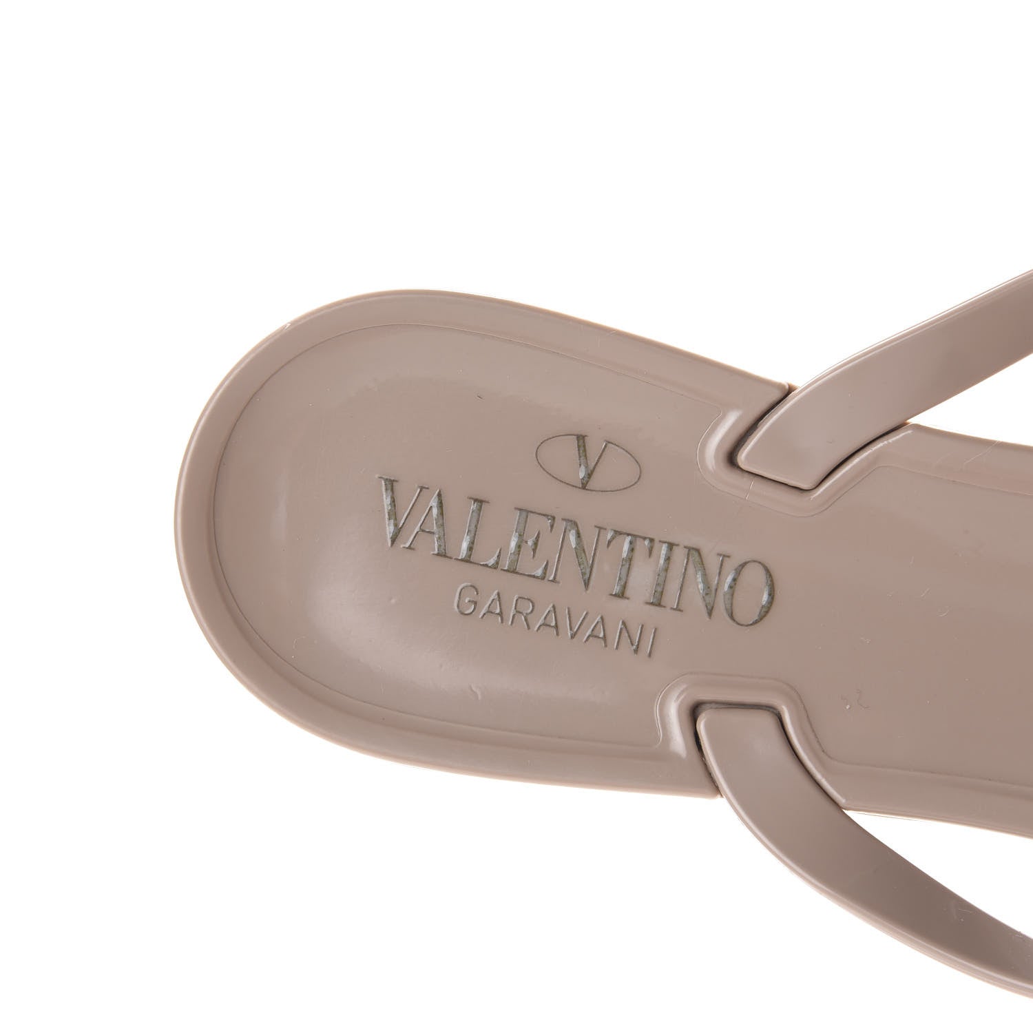 Valentino Garavani PVC Jelly Rockstud Bow Thong Sandals 40 Poudre 8 of 9