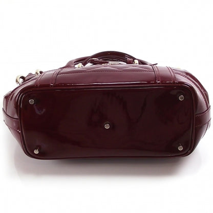 Burberry Patent Quilted Belt Bag Burgundy 3 of 9