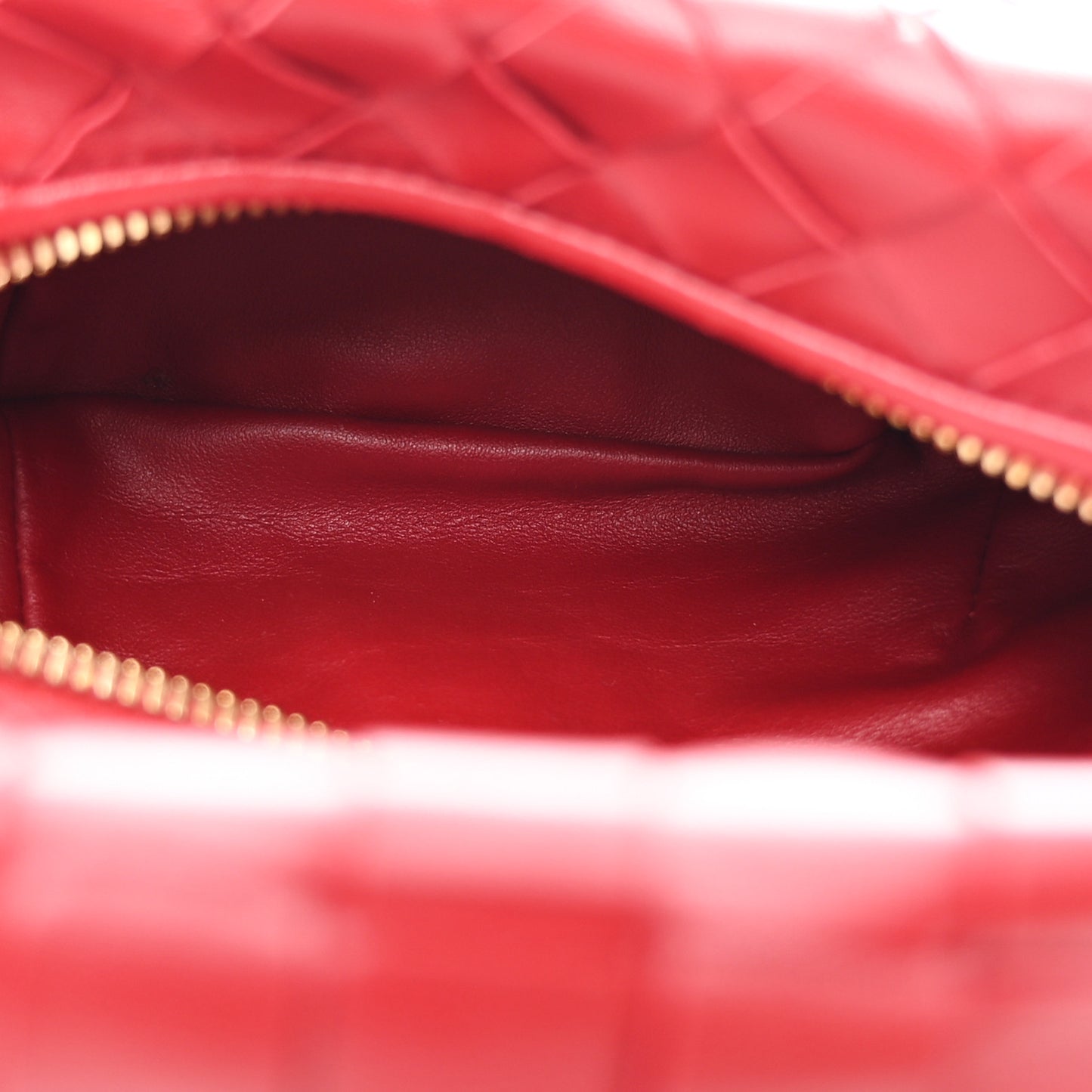 Nappa Intrecciato Mini Jodie Dark Red