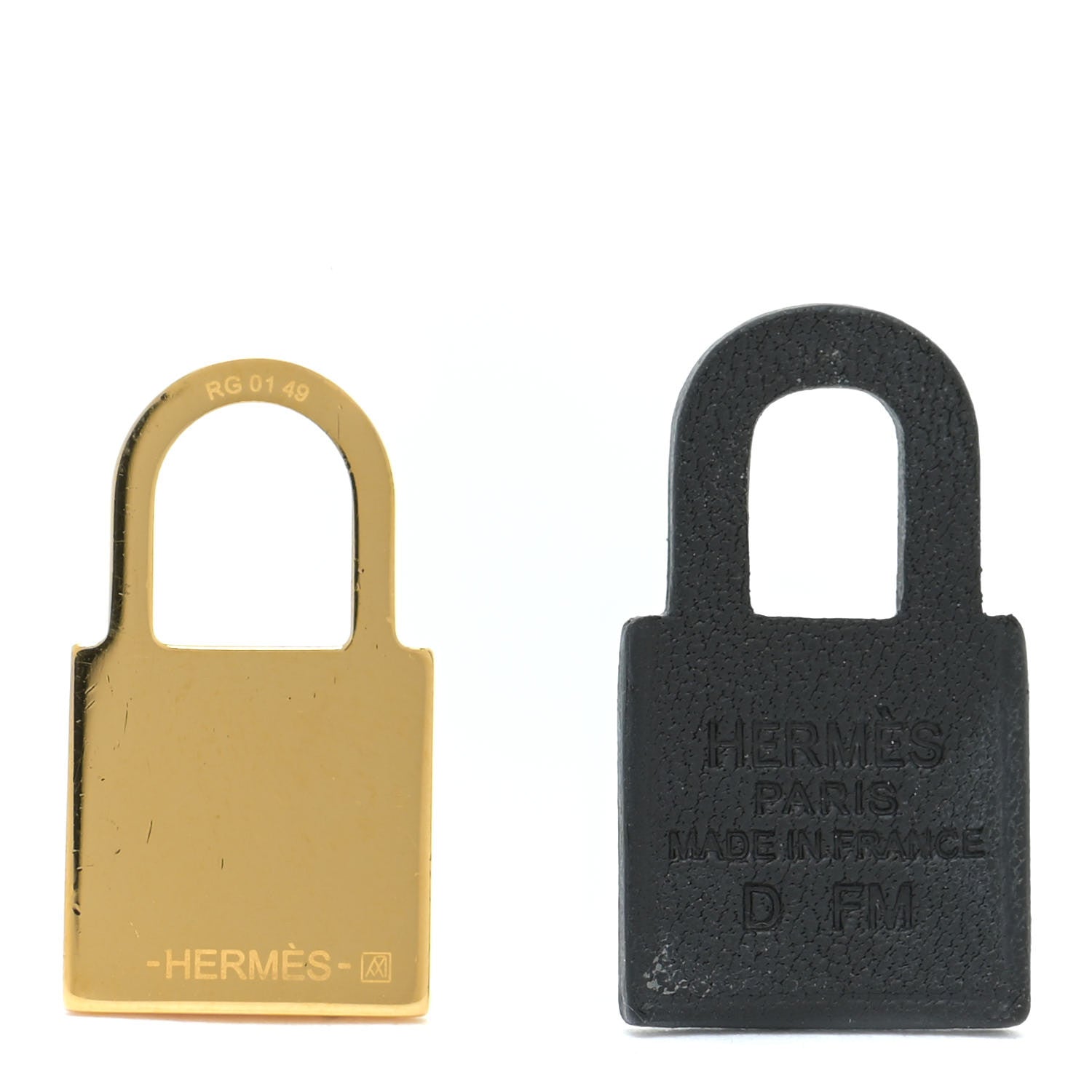 Hermes Gold Swift O'Kelly Earrings Black 5 of 6