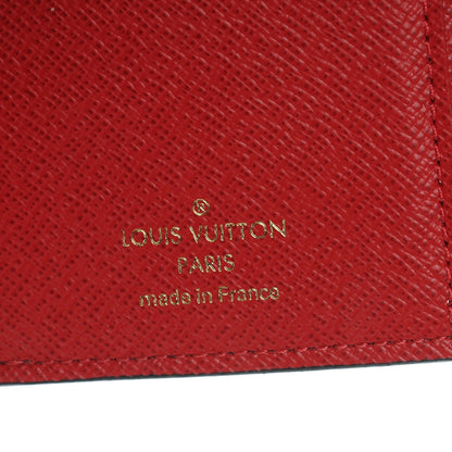Louis Vuitton Damier Ebene Victorine Wallet Red 6 of 8